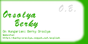 orsolya berky business card